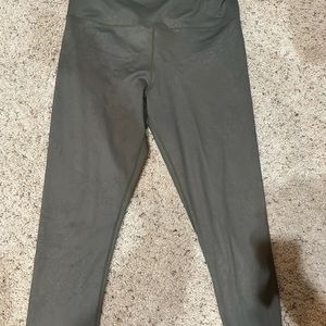 Zyia olive light and tight hi-rise forest foliage leggings